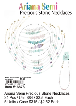 Ariana Semi Precious Stone Necklaces